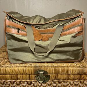 HARTMANN Intensity 20" Rolling Duffle Bag Ballistic Nylon & Leather Trim-stains